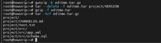 Tar Command Linux