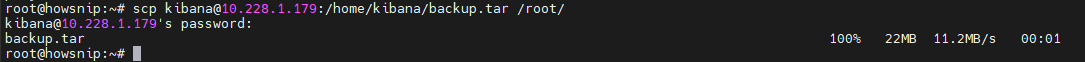Transfer Files using scp Howsnip