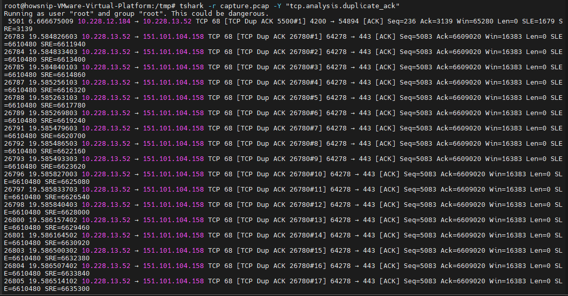 Tshark Howsnip
