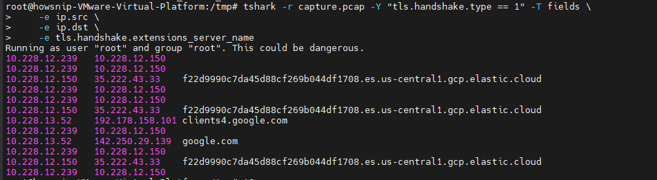 Tshark Howsnip
