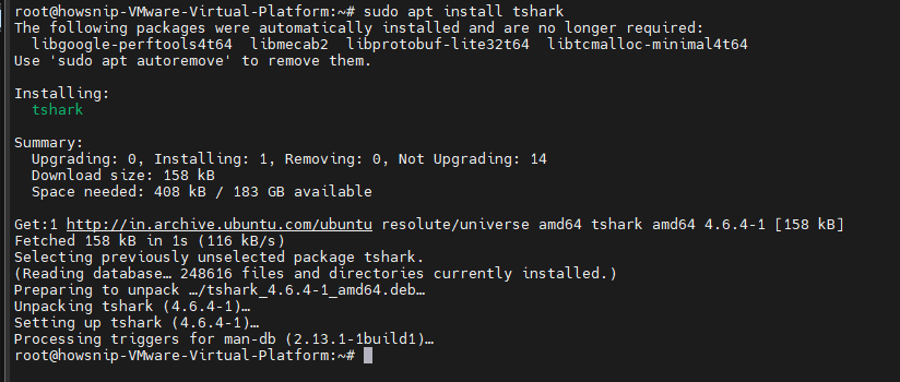 Tshark Howsnip