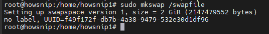 Ubuntu Setup Howsnip