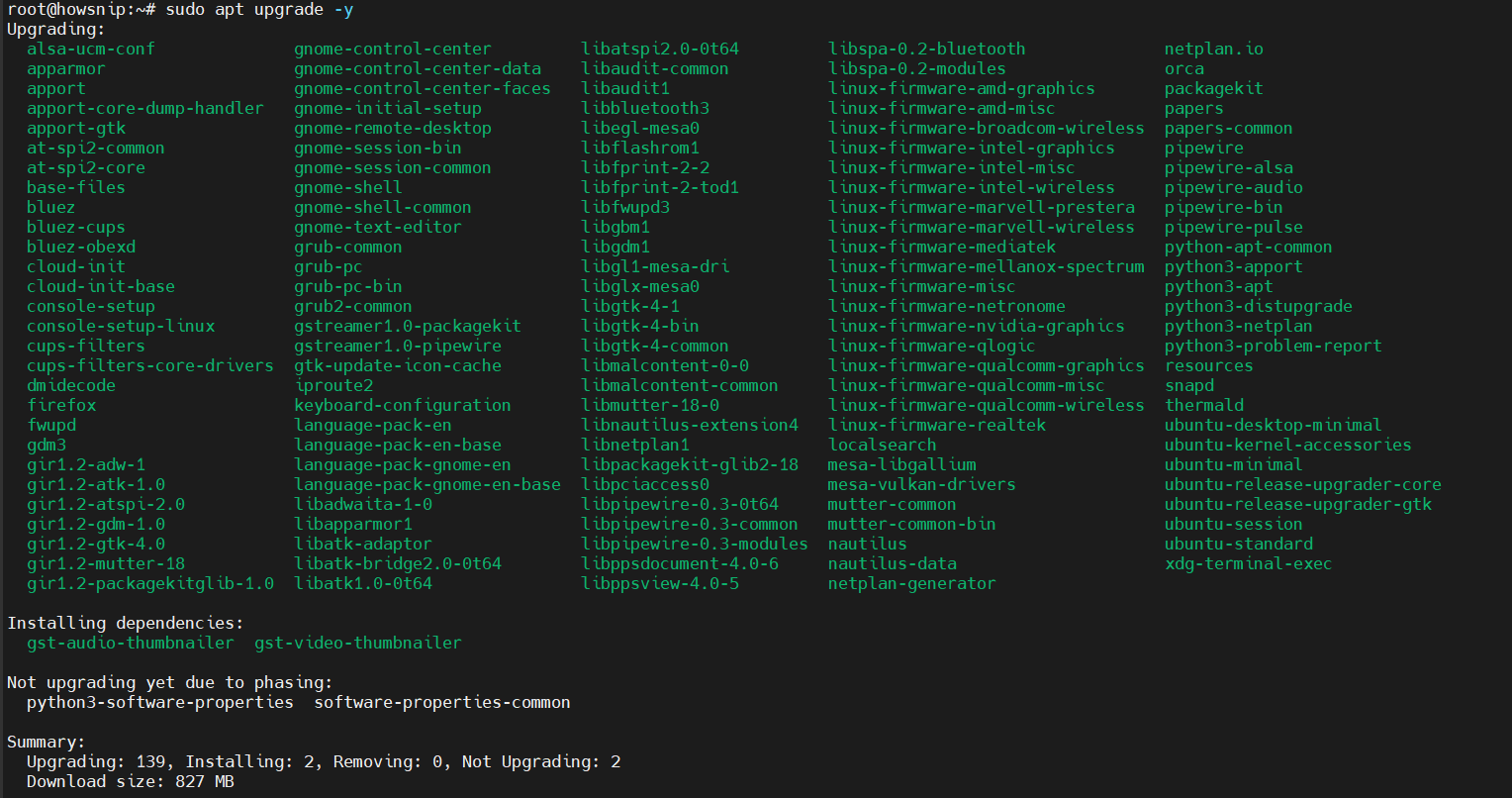 Ubuntu Setup Howsnip