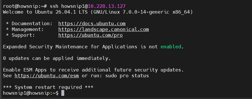Ubuntu Setup Howsnip