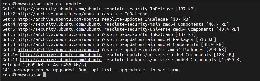 Ubuntu Setup Howsnip
