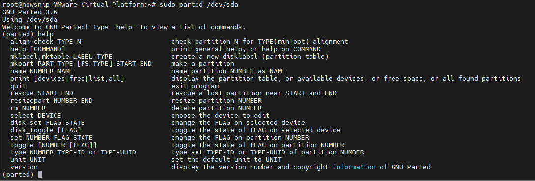 View List Disk Partitions Howsnip