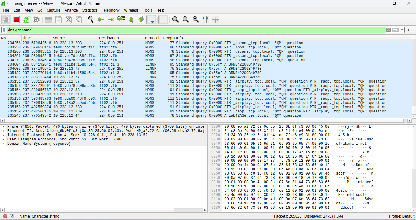 Wireshark Investigation Howsnip