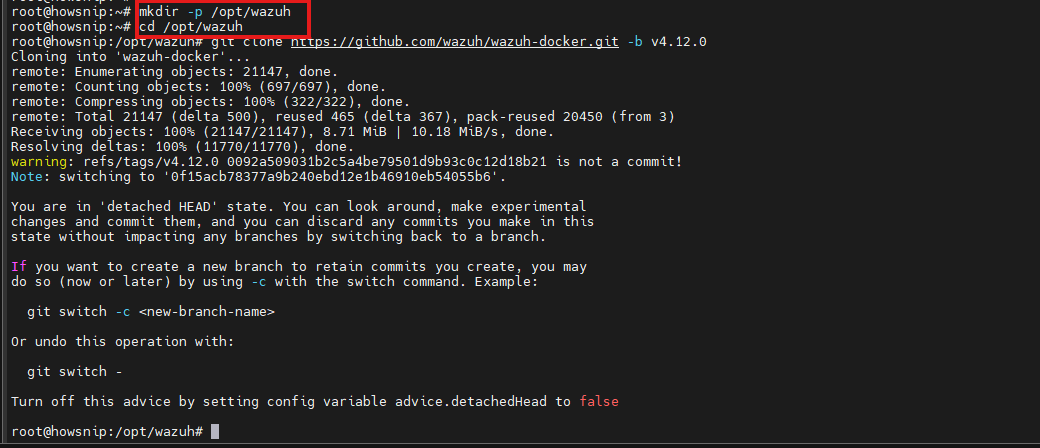 Wzuh Install Howsnip