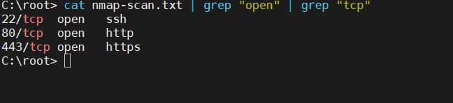 grep nmap