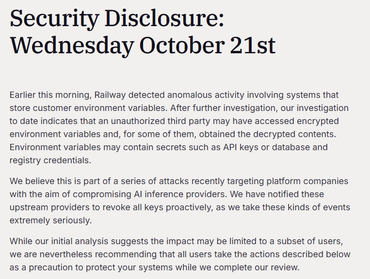 railway security incident